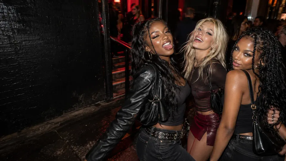 Friends sharing a night out